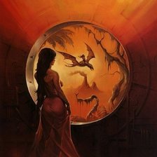 Схема вышивки «девушка фэнтези»