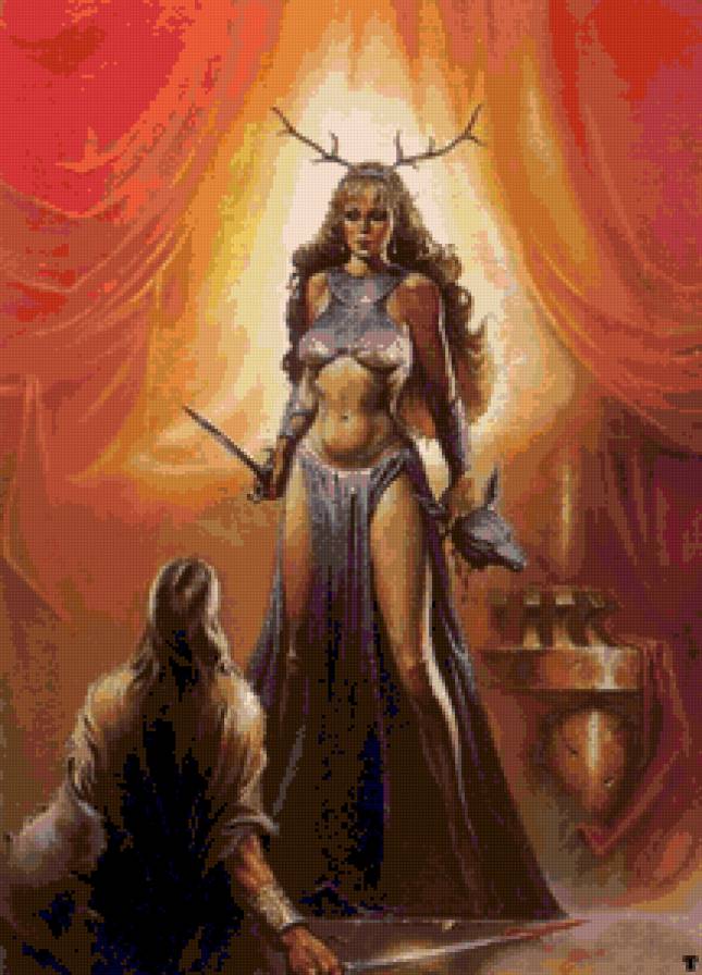 пара фэнтези - парень, девушка, пара, волшебство - предпросмотр