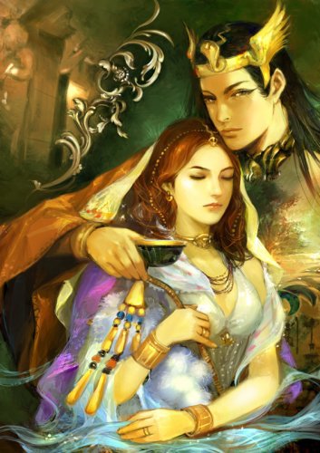 волшебная пара - девушка, парень, пара, волшебство - оригинал