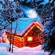 зимний домик