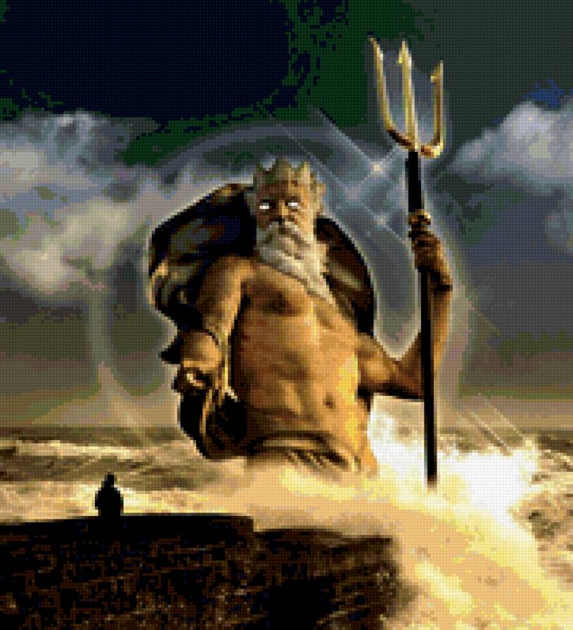 посейдон - египет, божества, фэнтези - предпросмотр