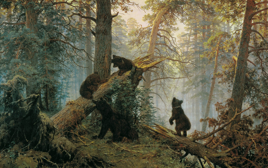 "Утро в лесу" Шишкин - картина, живопись - оригинал