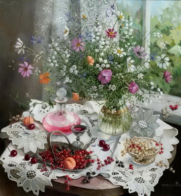 цветы на столе - оригинал