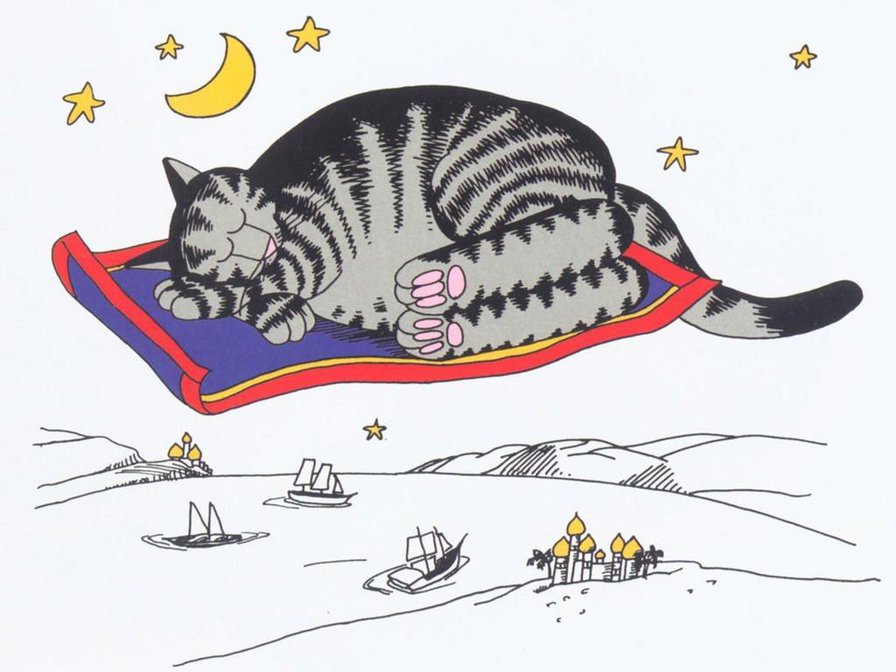 Полет во сне - приколы, кот, животные - оригинал