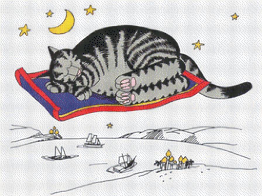 Полет во сне - животные, приколы, кот - предпросмотр