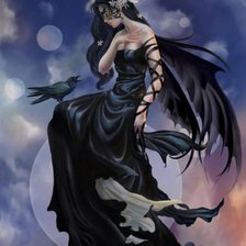 Схема вышивки «Ночной ангел»