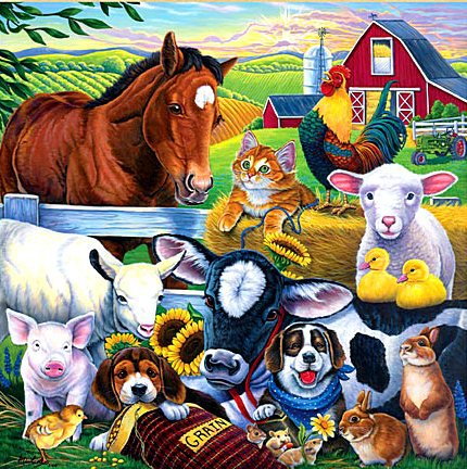 Друзья фермера - животные - оригинал