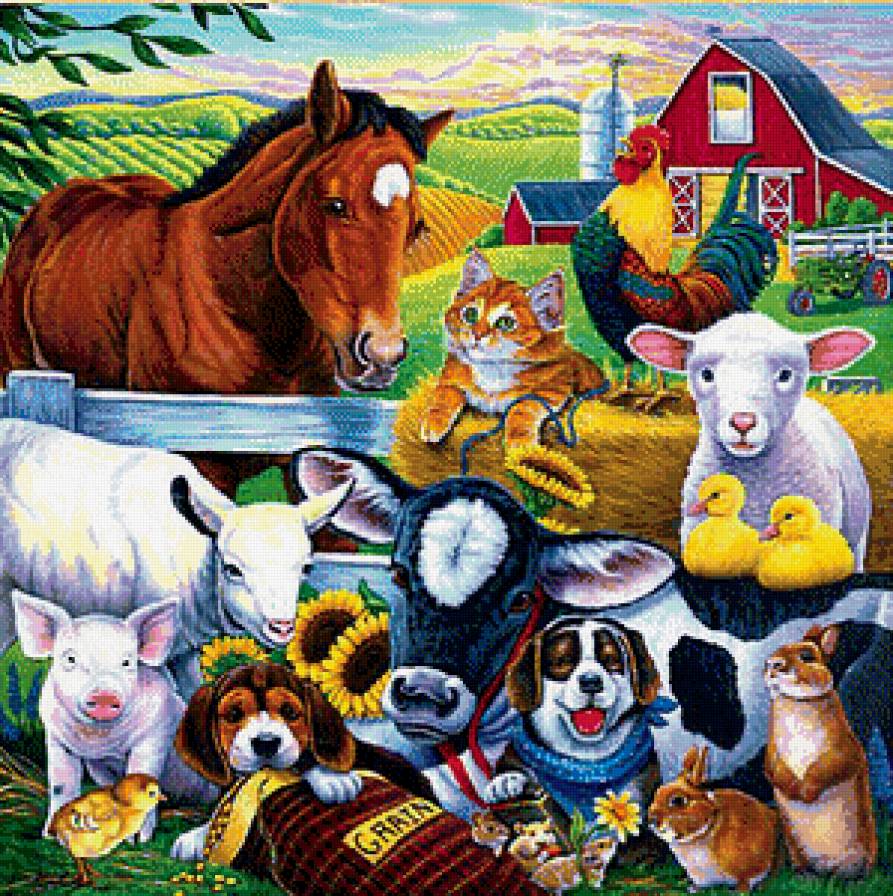 Друзья фермера - животные - предпросмотр