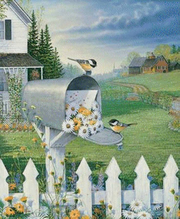 летний пейзаж - предпросмотр