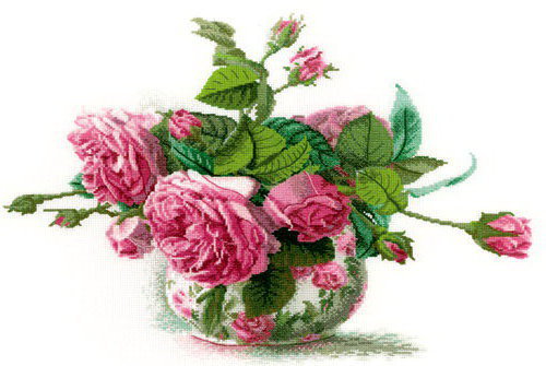 Роза - цвети ваза - оригинал