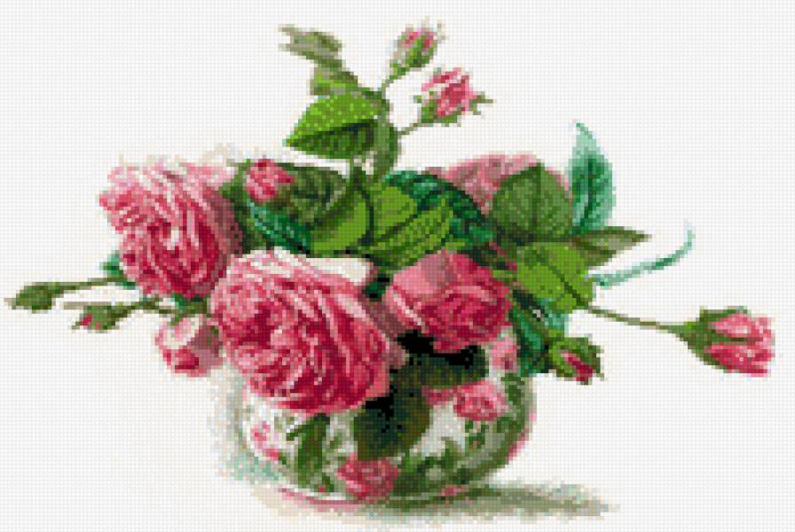 Роза - цвети ваза - предпросмотр