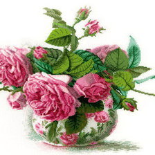 Оригинал схемы вышивки «Роза» (№606819)