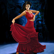 Схема вышивки «испанка»