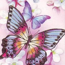 Оригинал схемы вышивки «бабочки» (№606866)