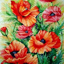 Схема вышивки «Маки»