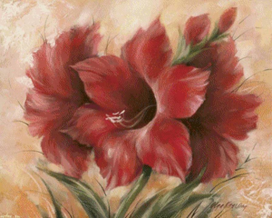 Красные цветы - цветы - предпросмотр