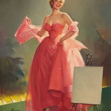 Схема вышивки «красавица»