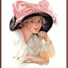 Схема вышивки «Леди загадка.»