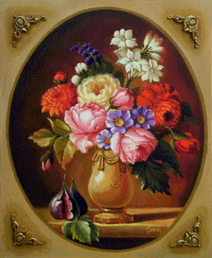 букет - картина цветы - предпросмотр