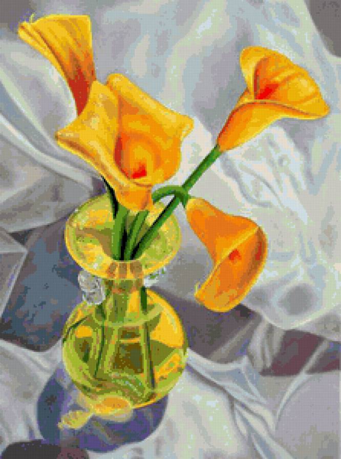 калы - ваза, цветы, букет, калы - предпросмотр