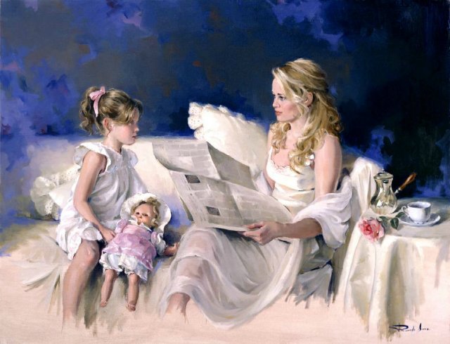 материнское счастье - дети, женщины - оригинал