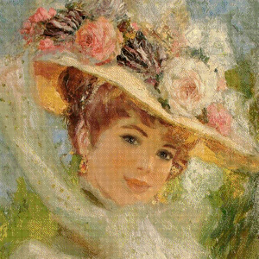 дама в шляпе - женщины - предпросмотр