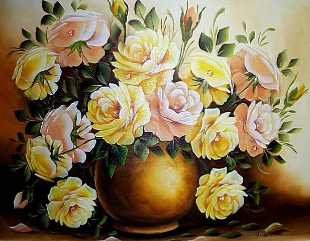 Нежность роз - розы, букет, цветы - оригинал