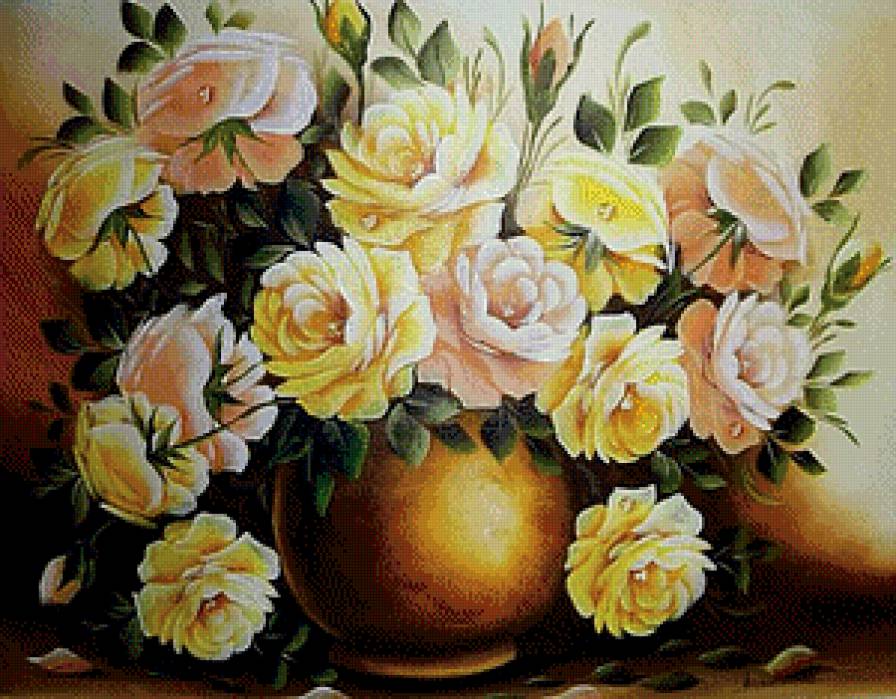 Нежность роз - розы, букет, цветы - предпросмотр