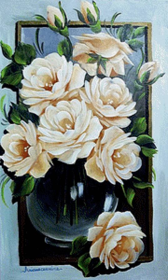 Нежность роз - цветы, букет, розы - предпросмотр