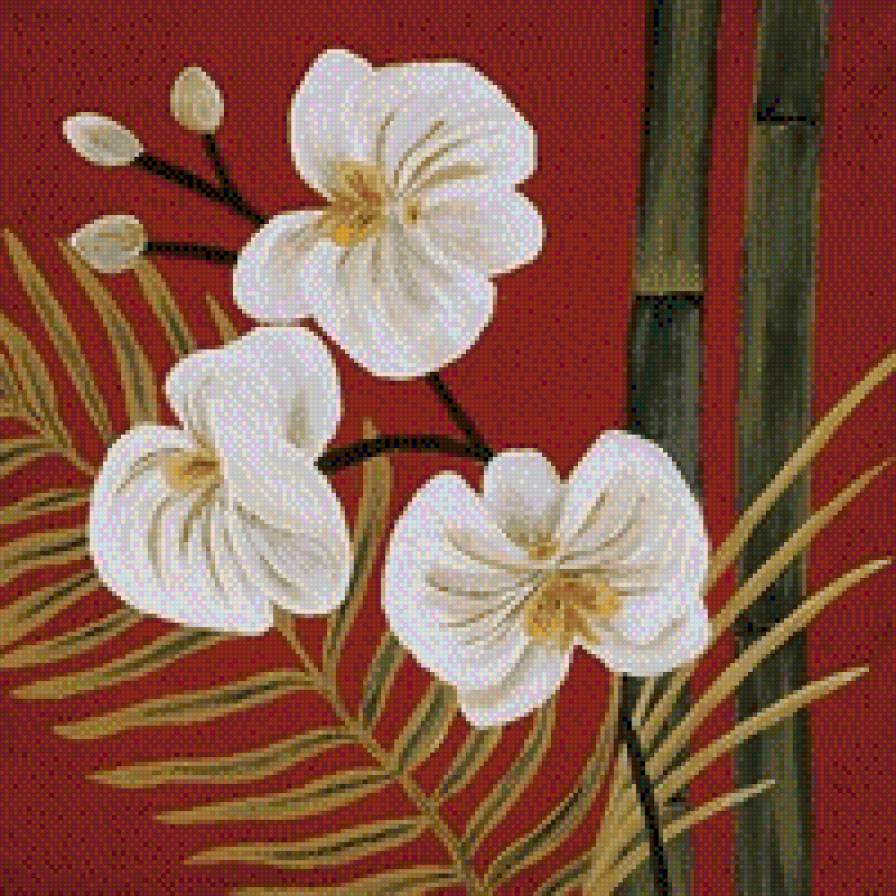 орхидея в китайском стиле - предпросмотр