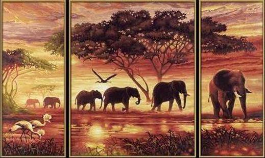 африканские слоны - слоны - оригинал