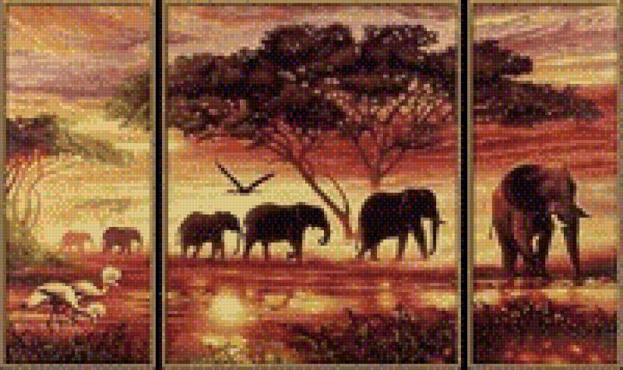 африканские слоны - слоны - предпросмотр