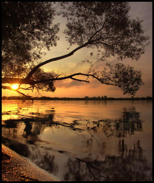 закат у реки - закат у реки - оригинал