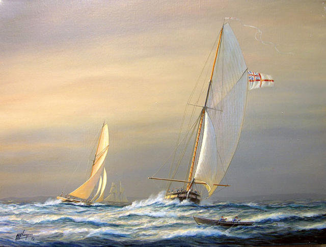 парус на море - море - оригинал