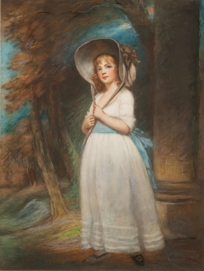 Девочка в шляпе - живопись, девочка, дети - оригинал