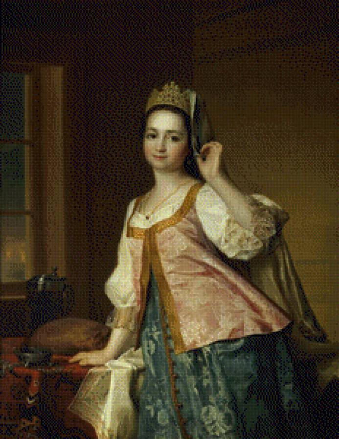 Кокетка - живопись, женщина, девушка - предпросмотр