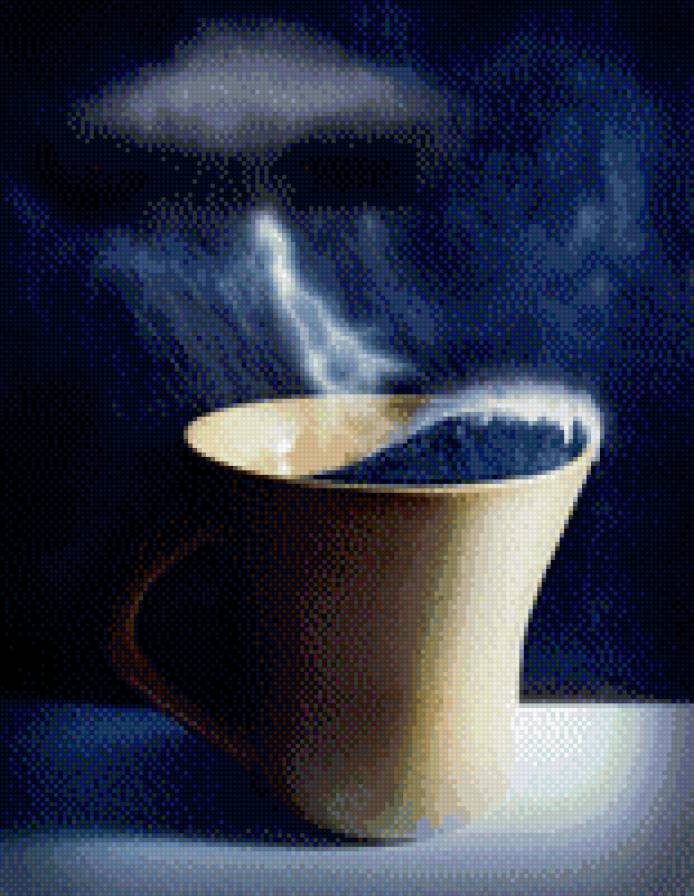 Буря в стакане - стихия, буря, кружка, гром, дождь, молния - предпросмотр