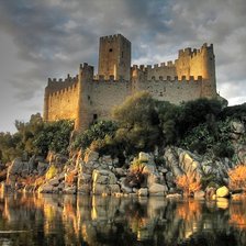 Схема вышивки «замок»