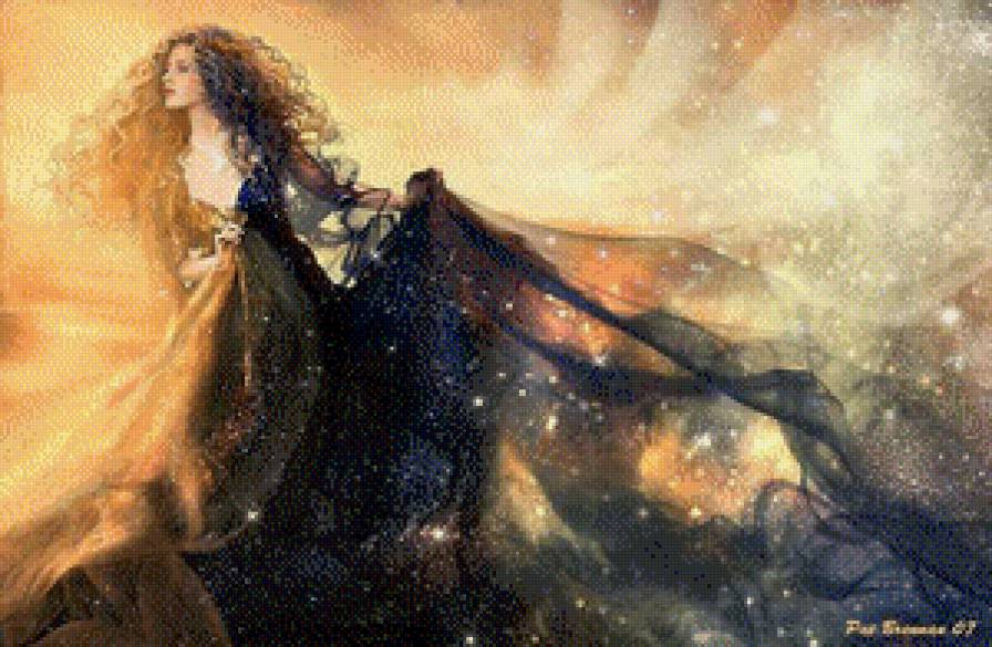 Девушка - девушка, черное платье - предпросмотр