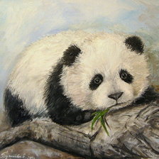 грустная панда