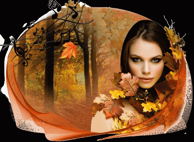 Осень - девушка - оригинал