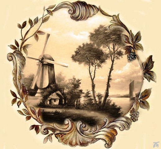 мельница - монохром - оригинал