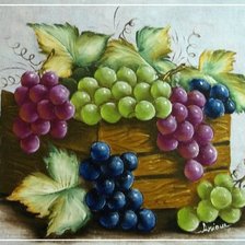 Схема вышивки «виноград»