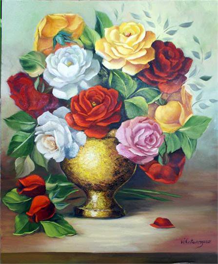 букет роз - картина цветы - оригинал