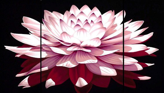 №610381 - цветок, триптих - оригинал