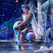 Схема вышивки «водолей»