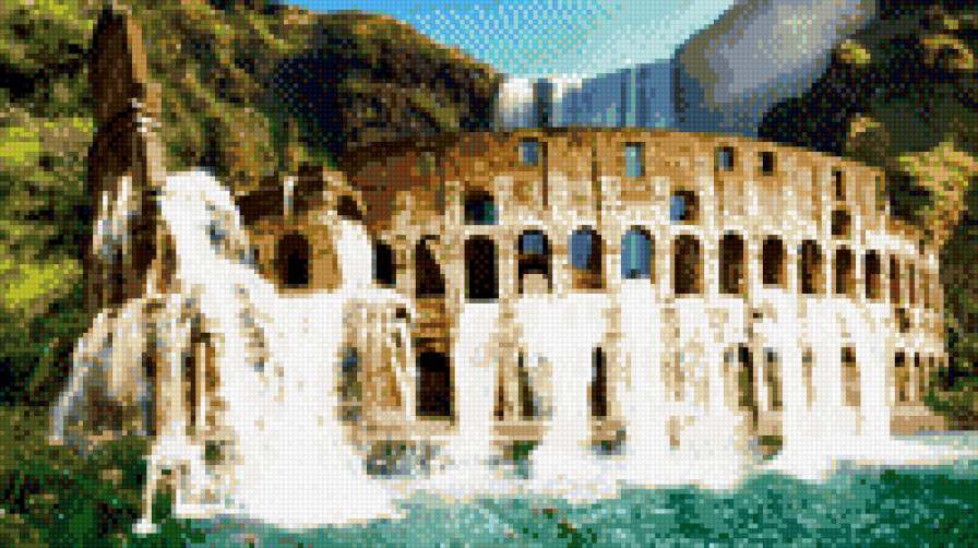 Древний водопад - водопад, природа - предпросмотр