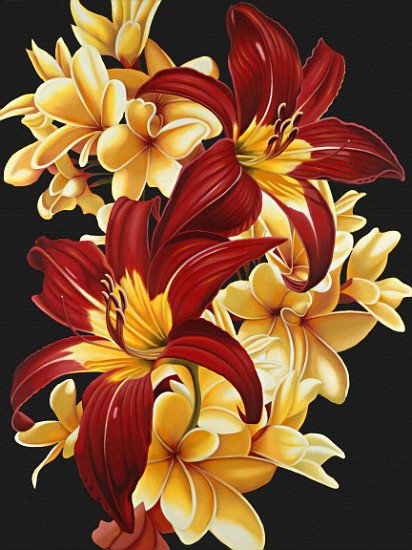 цветы - картина цветы - оригинал