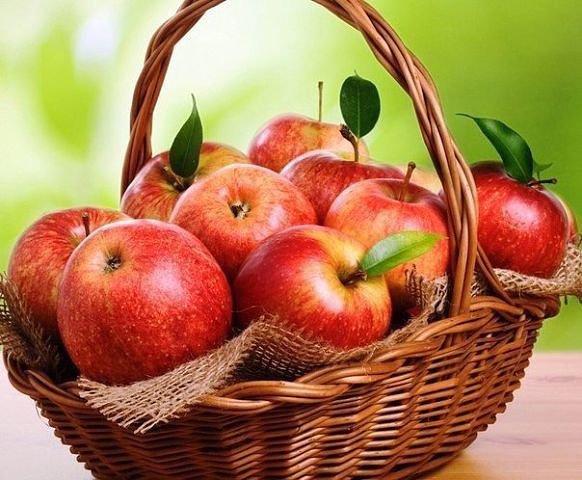Яблочки - яблоко, корзинка, натюрморт, фрукт - оригинал