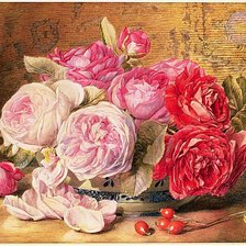 Схема вышивки «Розы»